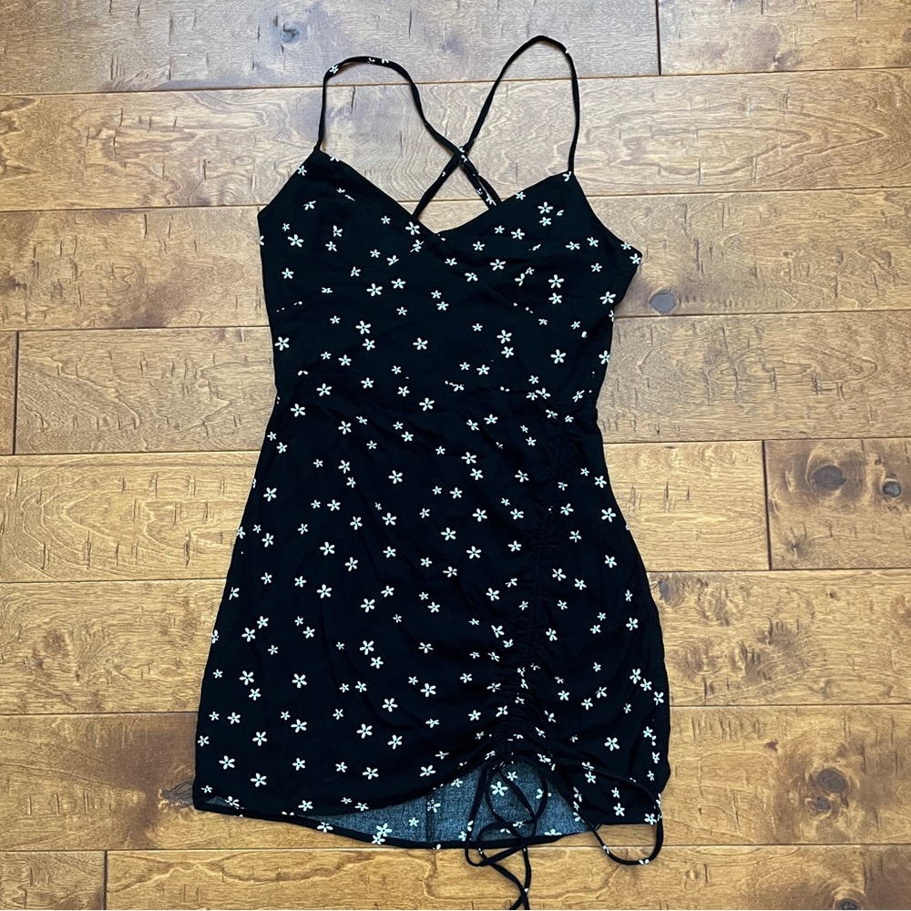 Pacsun Black Floral Mini Dress
